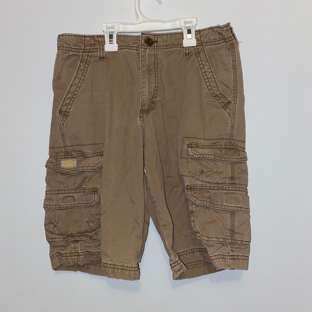 Boys Lee Dungarees 14 husky khaki cargo shorts